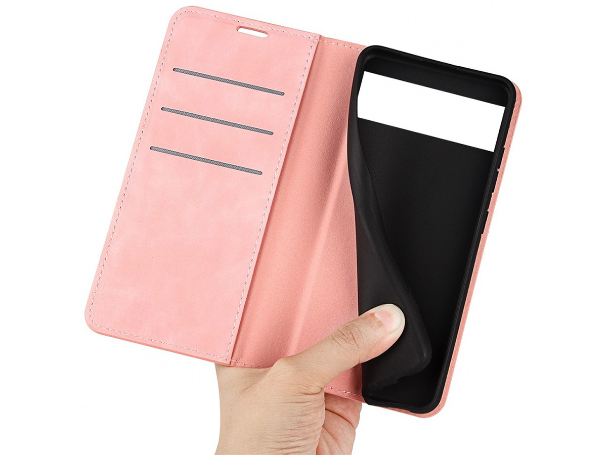 Just in Case Slim Wallet Case Roze - Google Pixel 7 hoesje