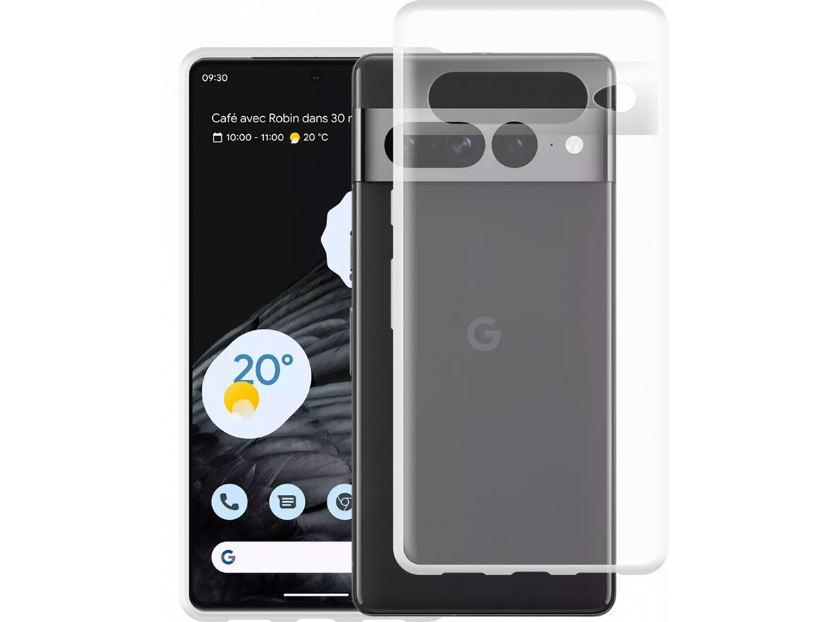 Just in Case Crystal Clear TPU Case - Google Pixel 7 Pro hoesje