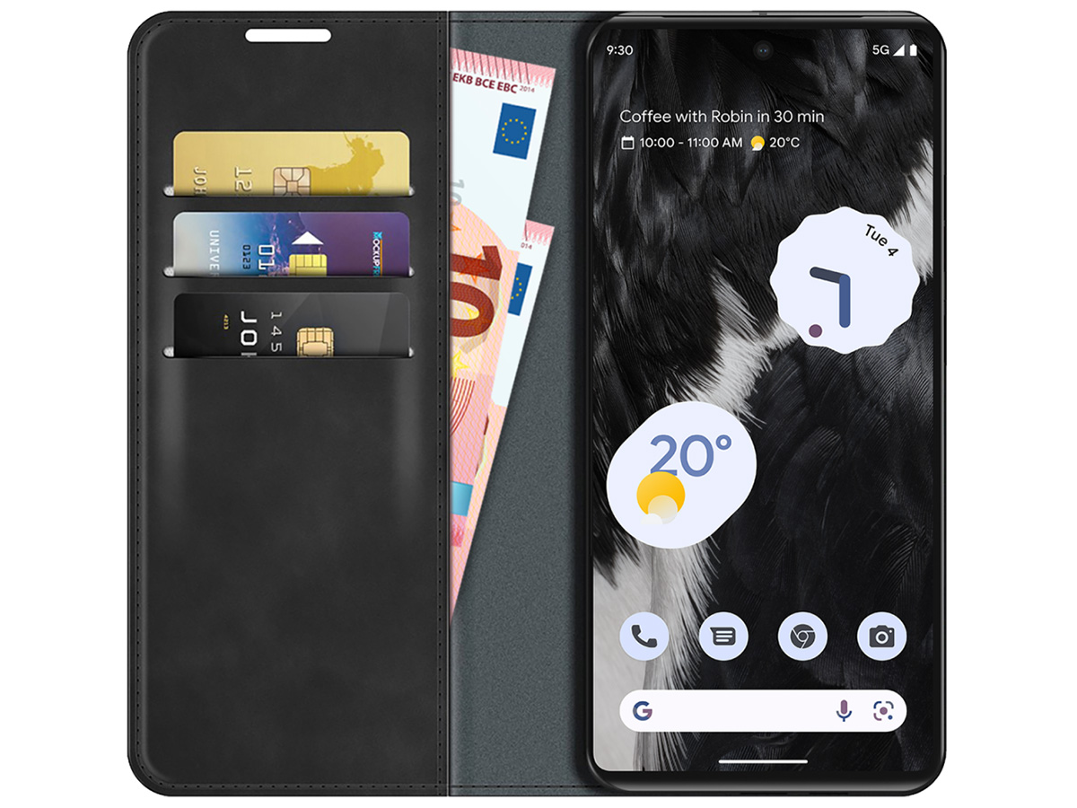 Remmen regelmatig Behoren Slimfit Wallet Case Google Pixel 7 Pro Hoesje | Zwart