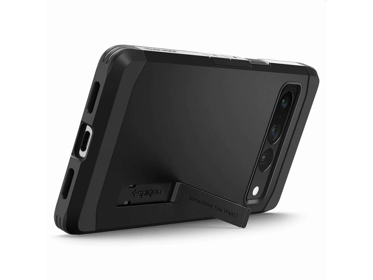 Spigen Tough Armor Case Zwart - Google Pixel 7 Pro Hoesje