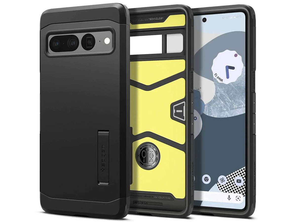 Spigen Tough Armor Case Zwart - Google Pixel 7 Pro Hoesje