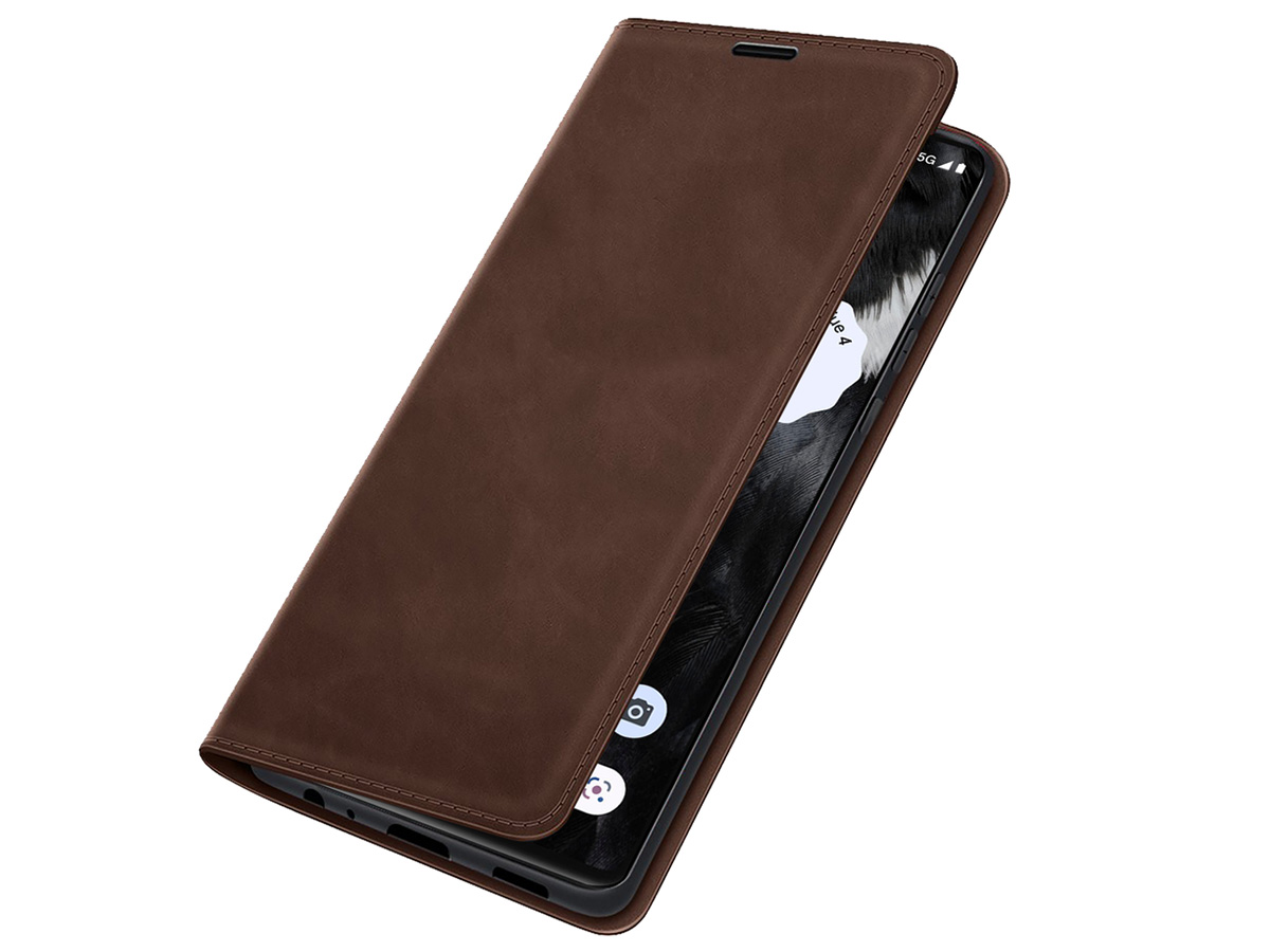 Just in Case Slim Wallet Case Bruin - Google Pixel 7a hoesje