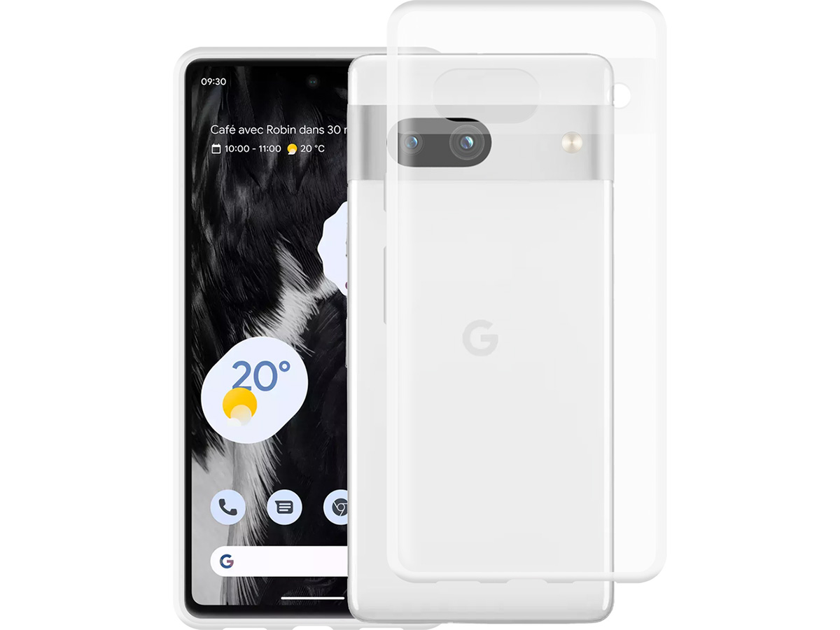 Just in Case TPU Case Transparant - Google Pixel 7a hoesje