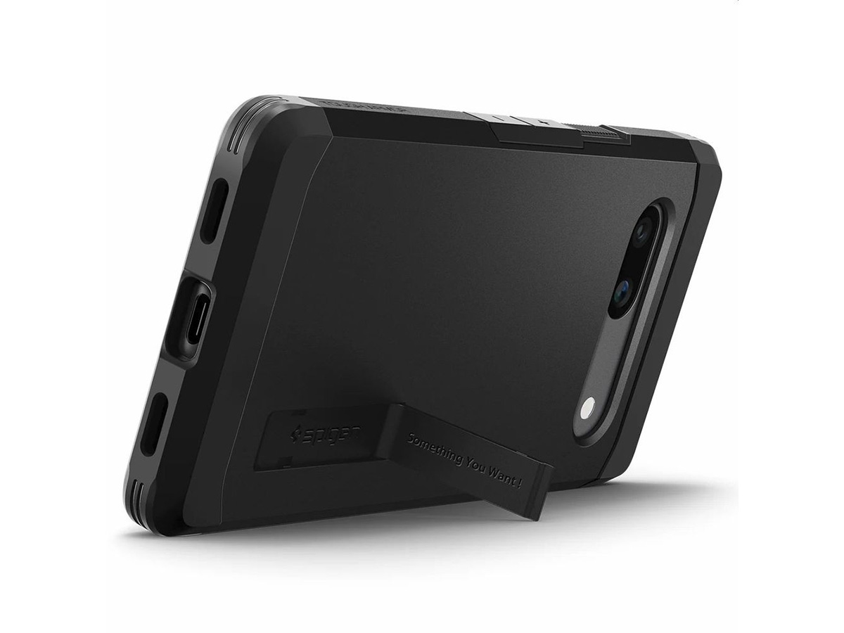 Spigen Tough Armor Case Zwart - Google Pixel 7a Hoesje