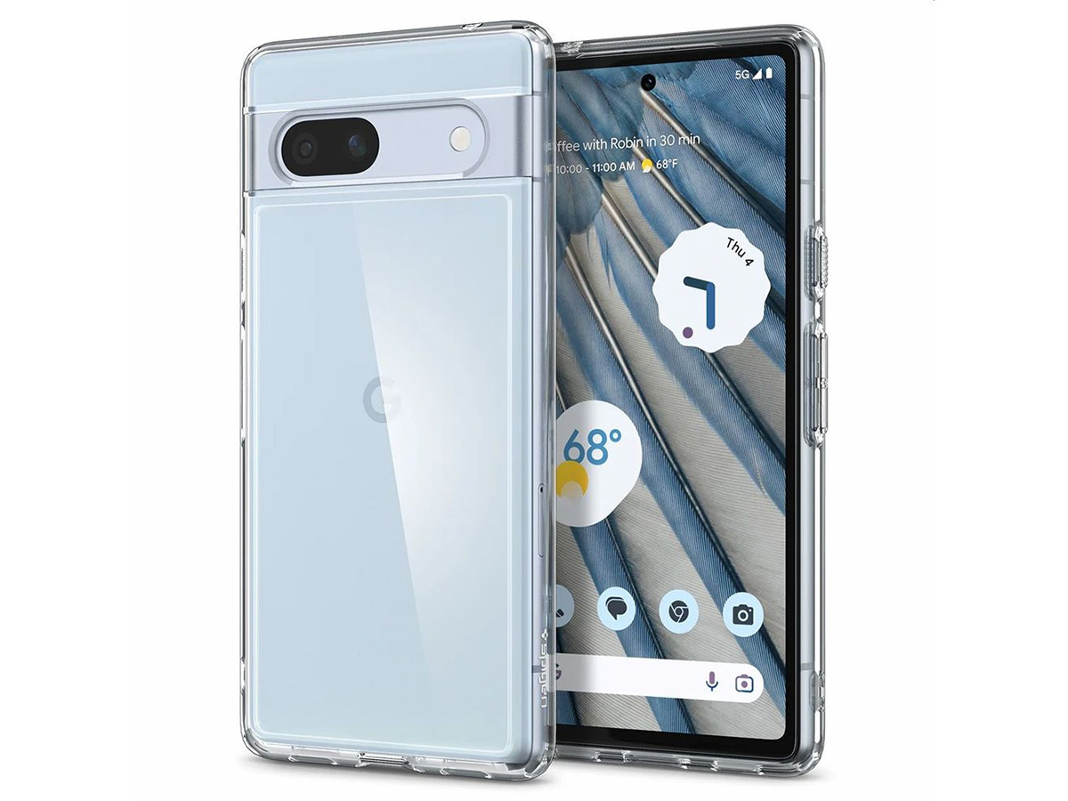 Spigen Ultra Hybrid Crystal Clear Case - Google Pixel 7a hoesje