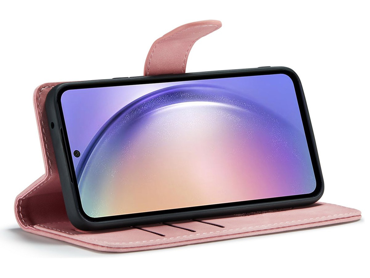 CaseMania 2in1 Magnetic Bookcase Roze - Google Pixel 8 Hoesje