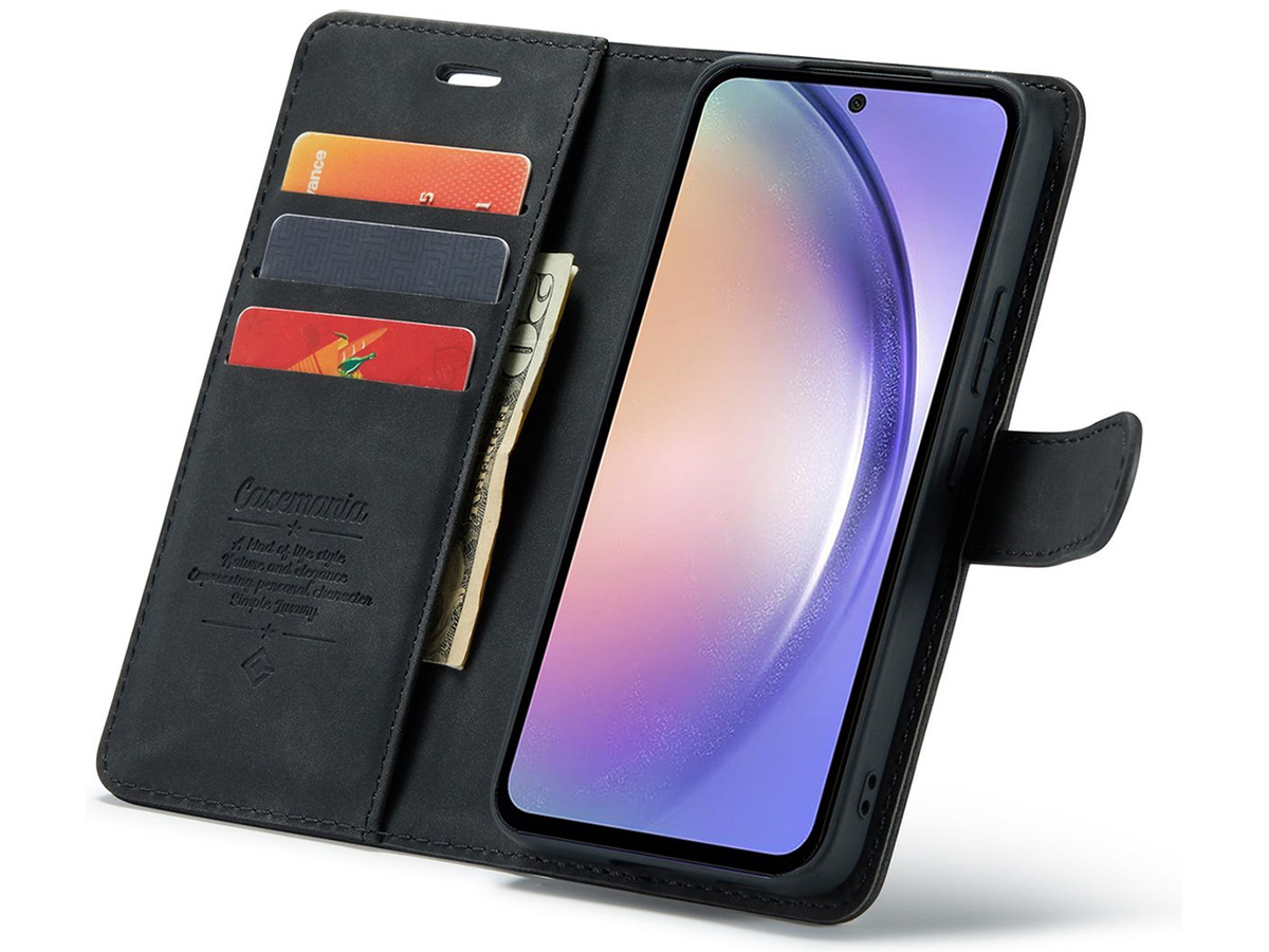 CaseMania 2in1 Magnetic Bookcase Zwart - Google Pixel 8 Hoesje