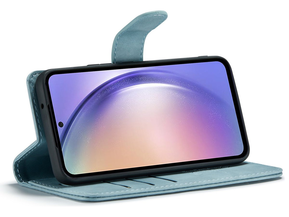 CaseMania 2in1 Magnetic Bookcase Aqua - Google Pixel 8 Pro Hoesje