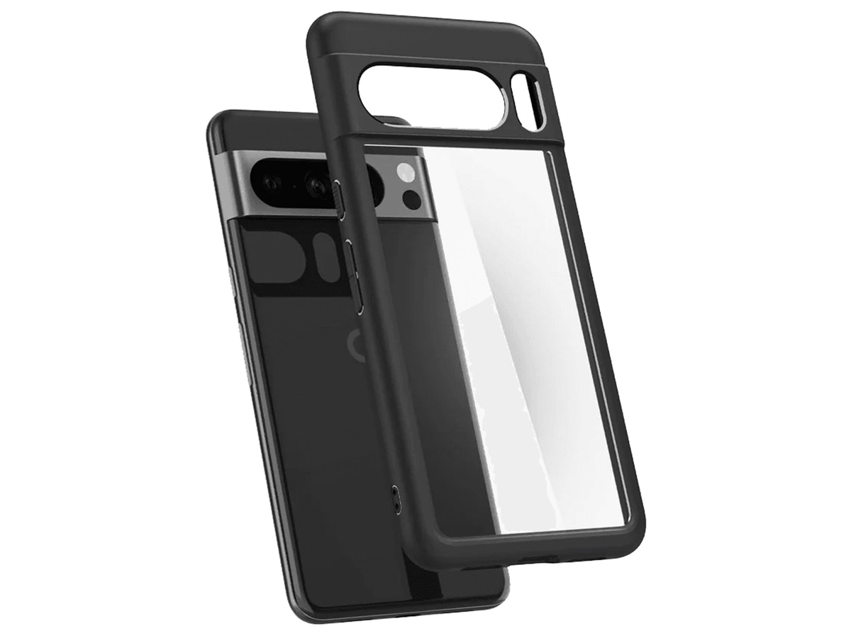 Spigen Ultra Hybrid Case Matt Black - Google Pixel 8 Pro hoesje