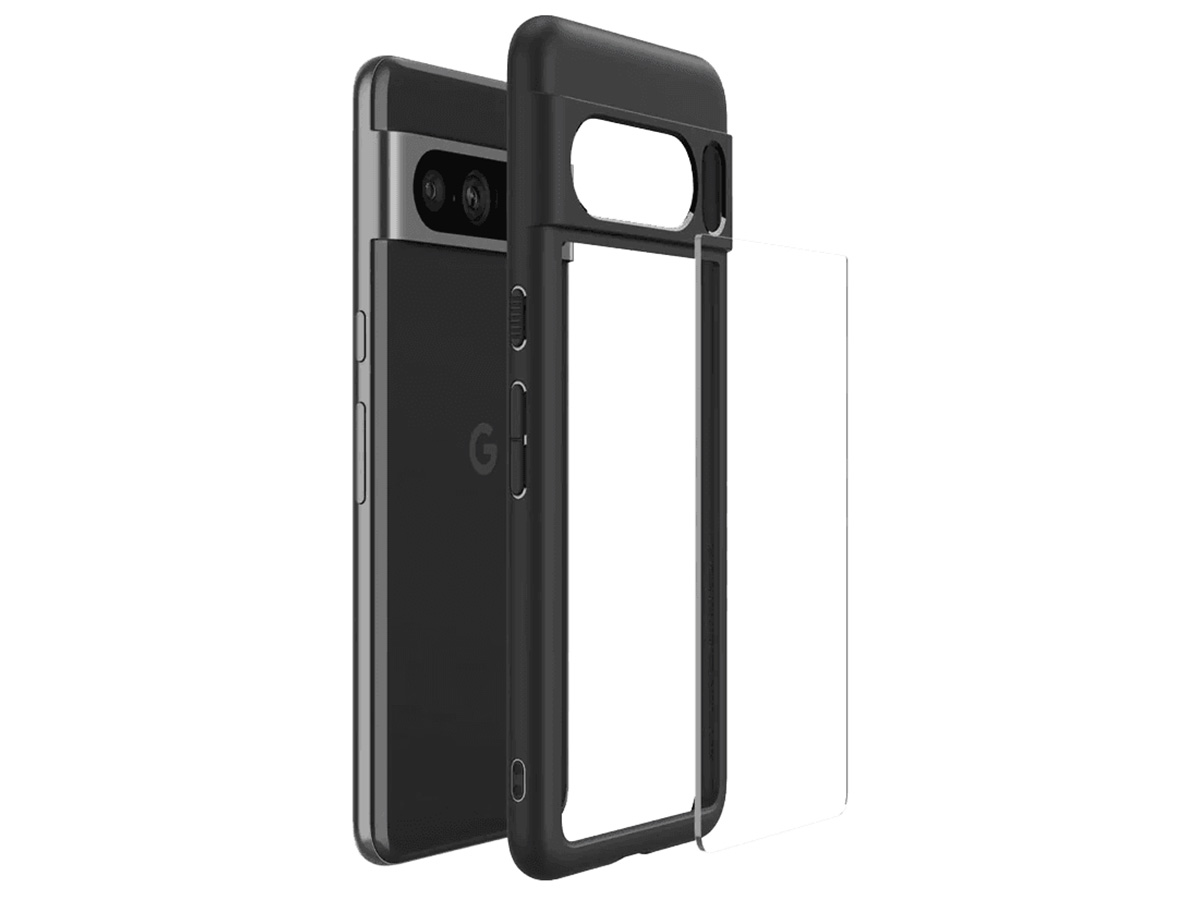 Spigen Ultra Hybrid Case Matt Black - Google Pixel 8 Pro hoesje