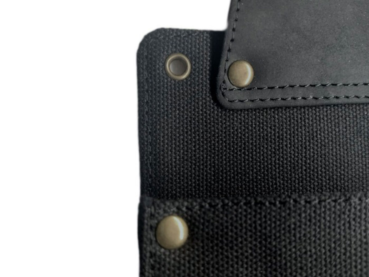 Horeca Holster voor iPad Mini - Zwart Leer/Canvas