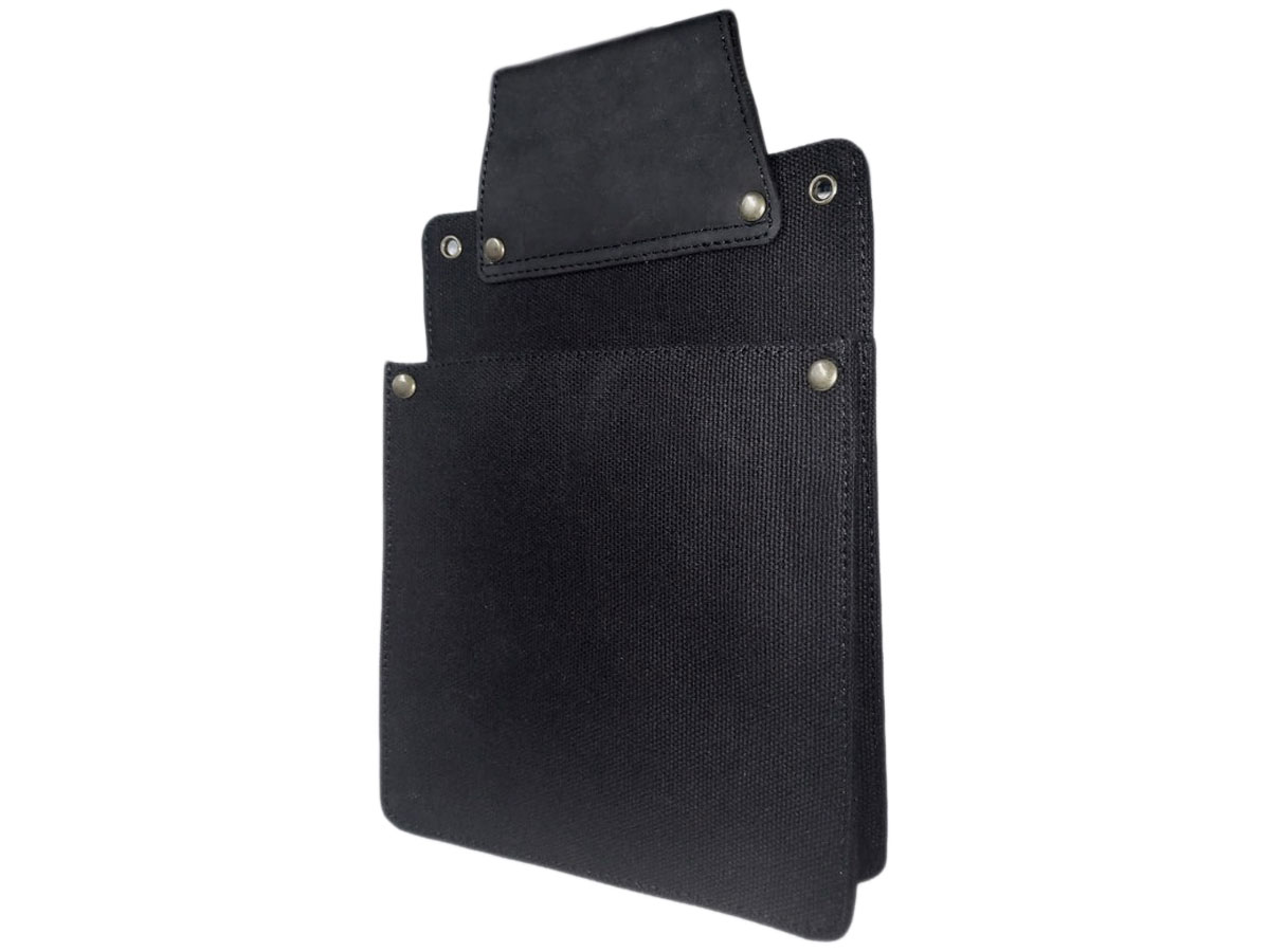 Horeca Holster voor iPad Mini - Zwart Leer/Canvas