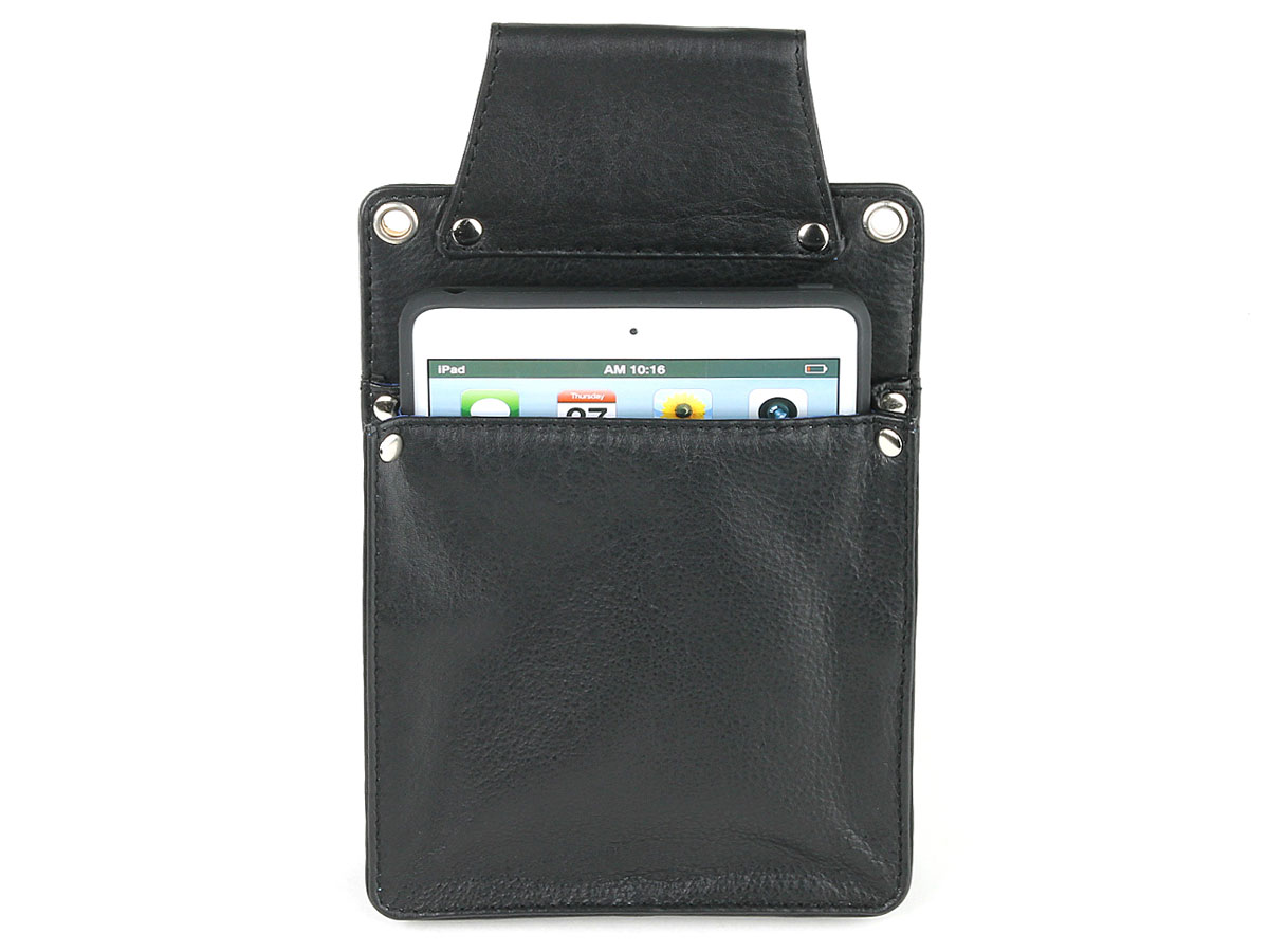 Horeca Holster voor iPad Mini - Zwart Leer