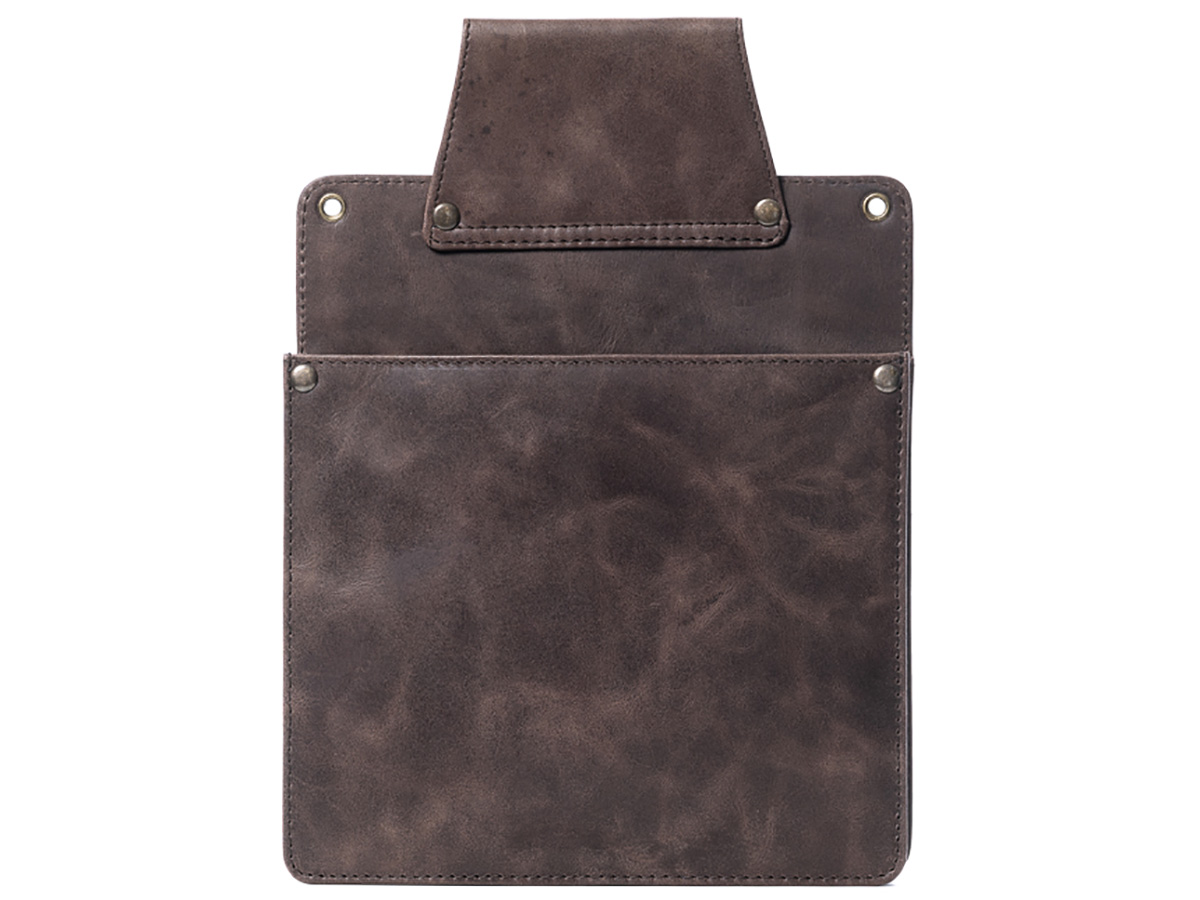 Horeca Holster voor iPad 9.7 & 10.2 - Bruin Leer