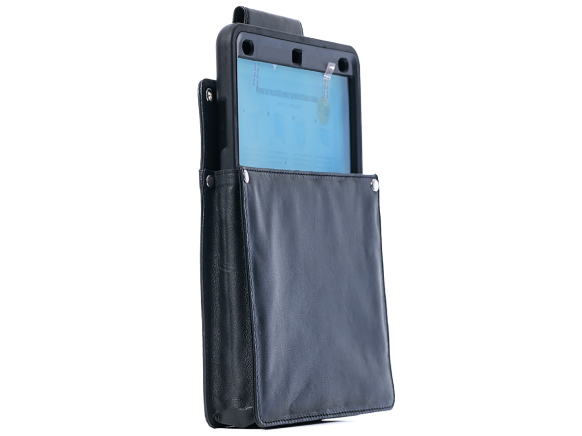 Horeca Holster voor iPad 9.7 & 10.2 - Zwart Leer