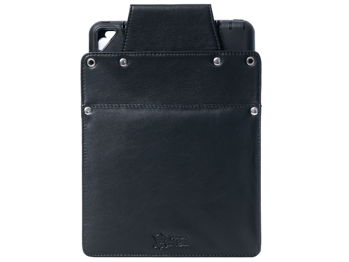 Horeca Holster voor iPad 9.7 & 10.2 - Zwart Leer