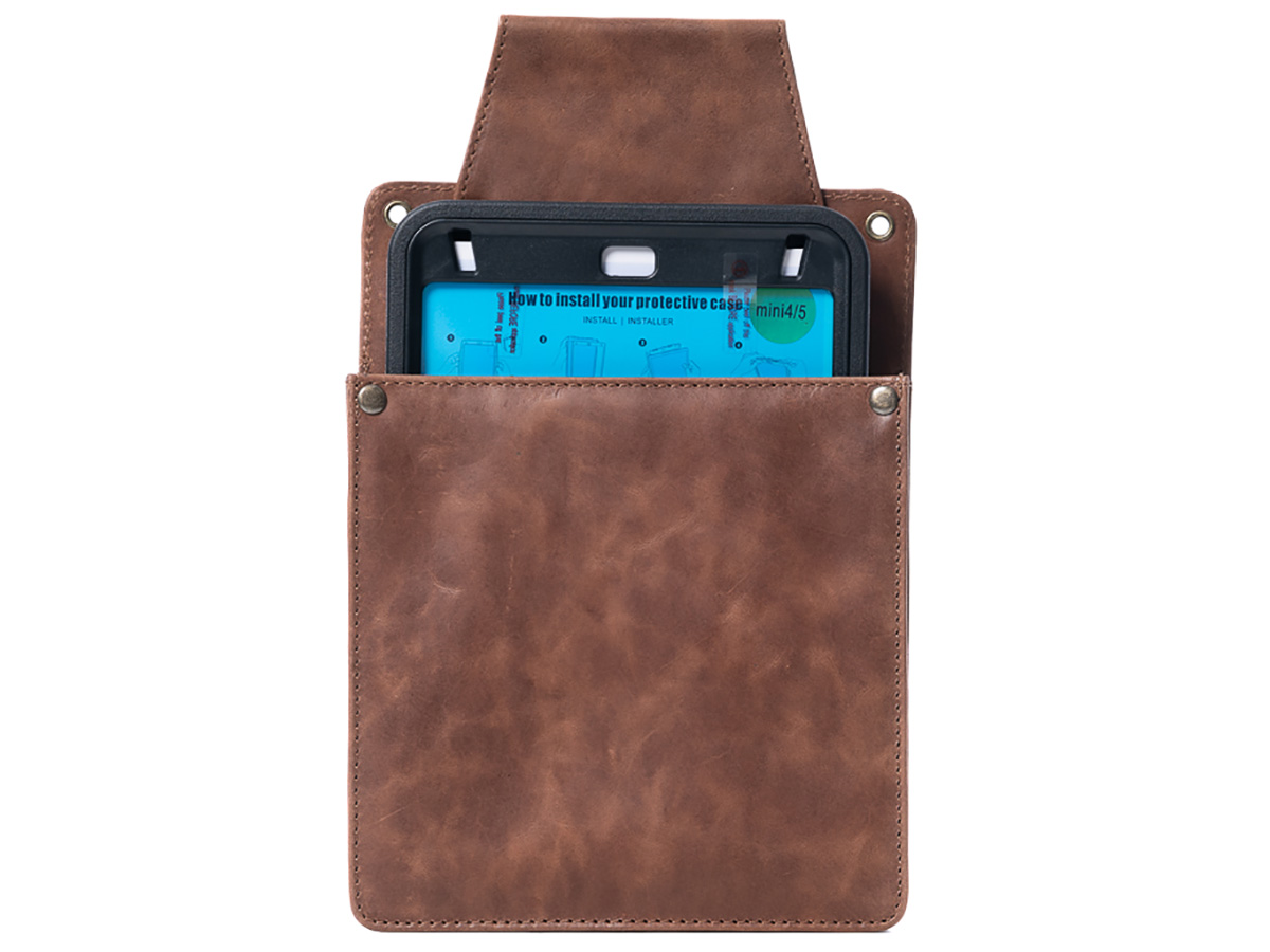 Horeca Holster voor iPad Mini - Cognac Leer