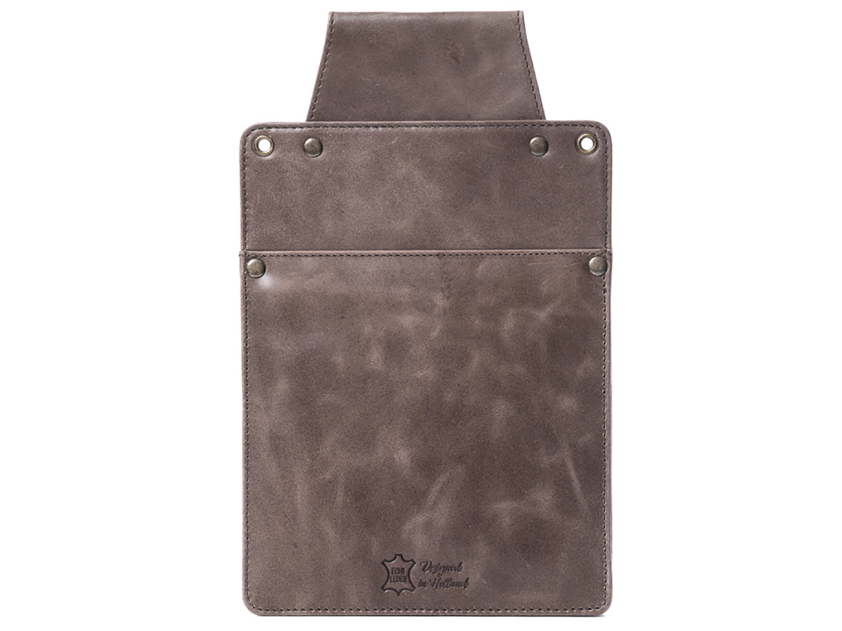 Horeca Holster voor iPad Mini - Grijs Leer