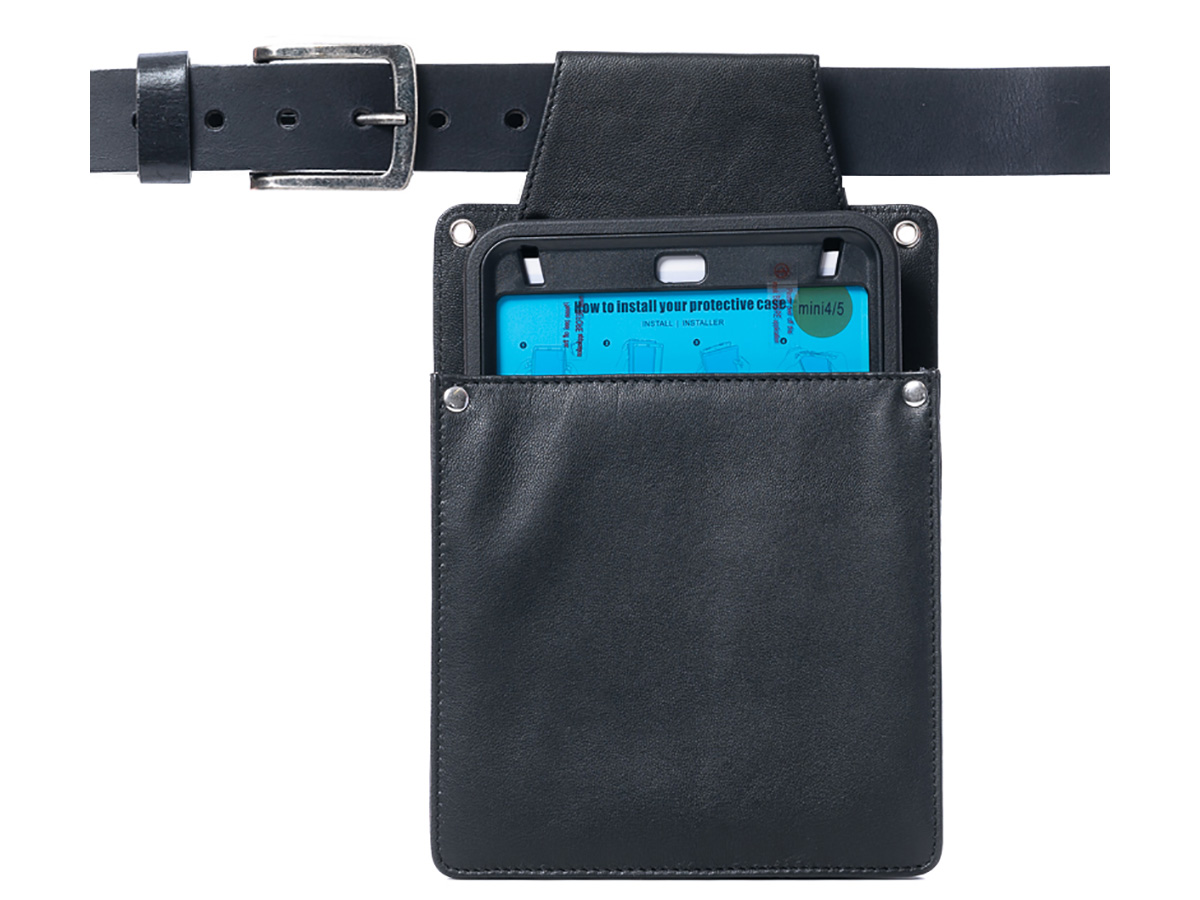 Horeca Holster voor iPad Mini - Zwart Leer