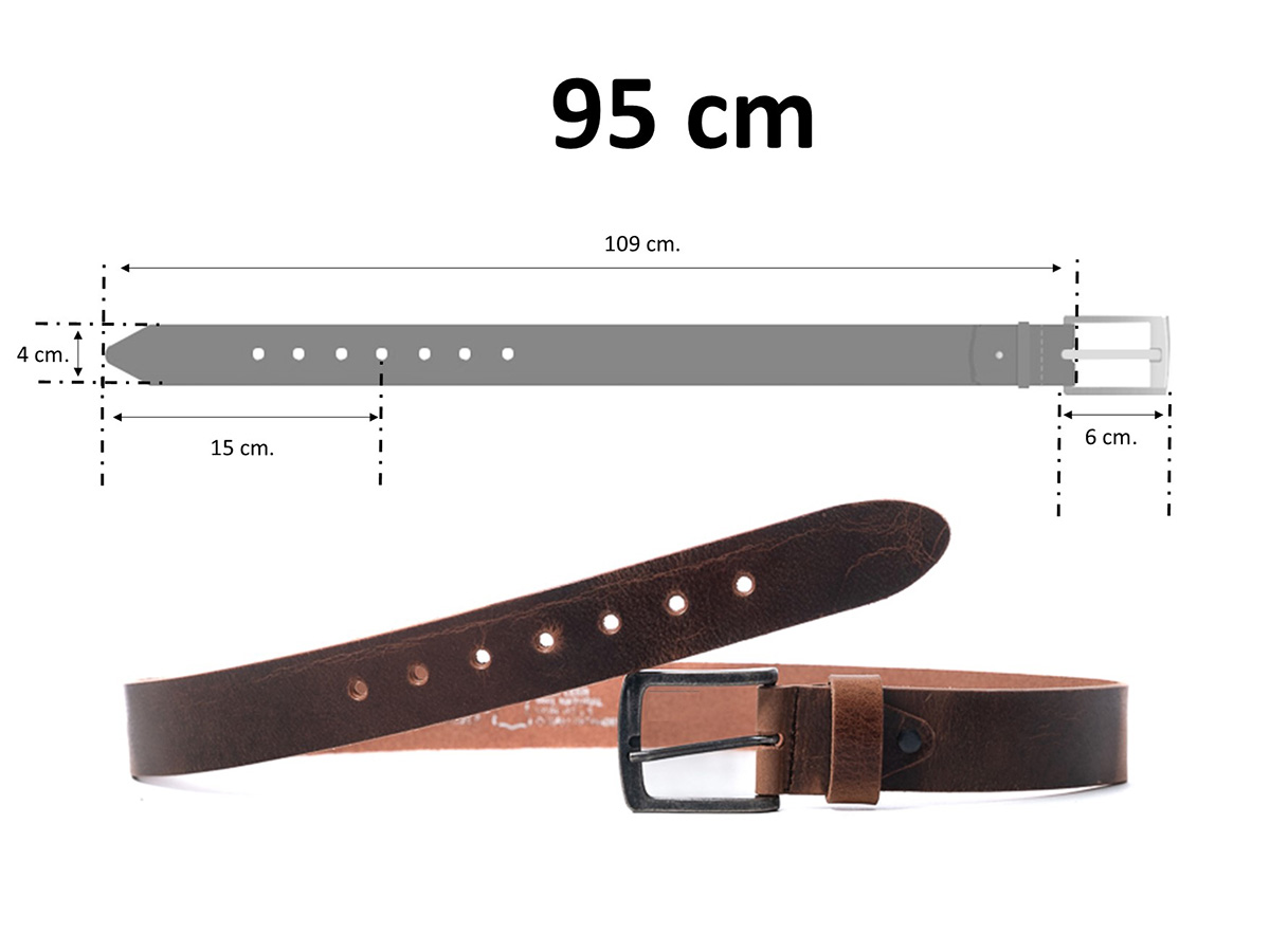 Horeca Riem voor Horeca Holsters - 95cm - Cognac Leer