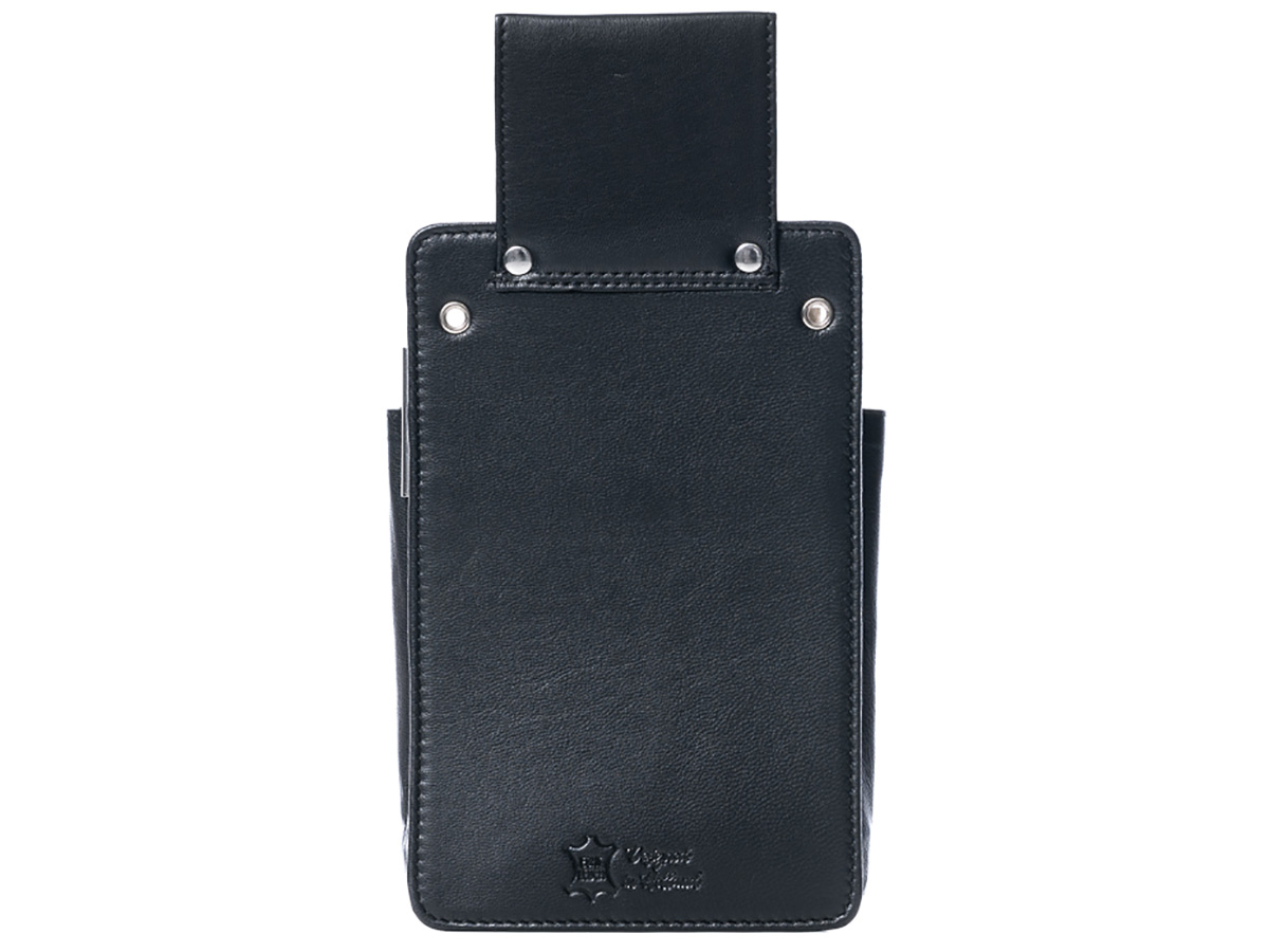 Horeca Slim Holster voor Beurs en Terminal - Zwart Leer