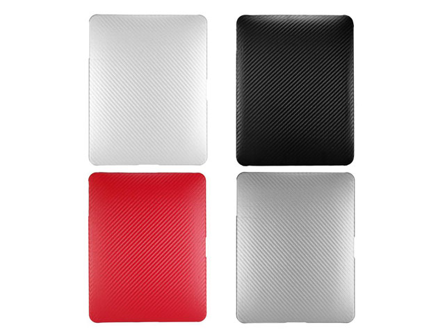 Carbon Leather Backcase voor iPad 1