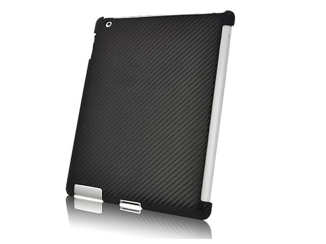 Carbon Smart Back Cover Case Hoes voor iPad 2