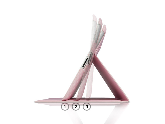 Diamond Leather Stand Case Hoes voor iPad 2, 3 & 4