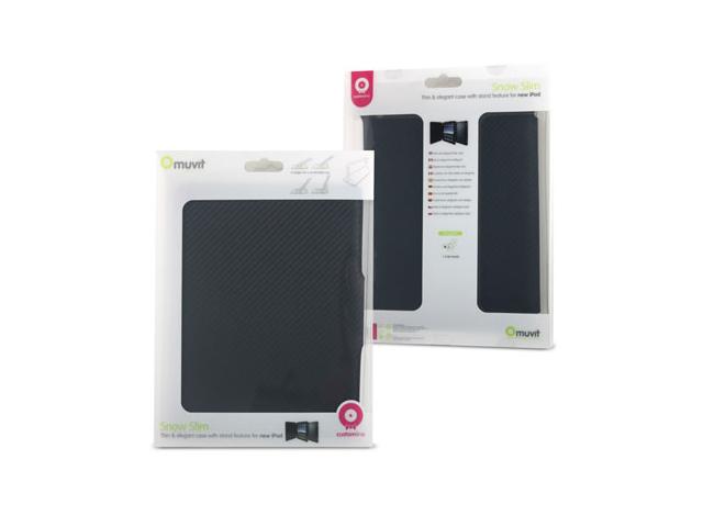 Muvit Snow Clip Carbon Leren Stand Case iPad 2, 3 & 4