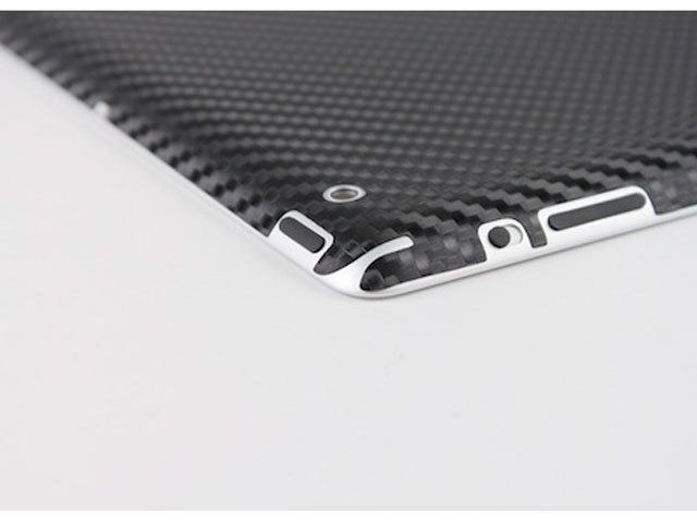 Bodyguardz Carbon Back Protector voor iPad 2 & 3 (Zwart)