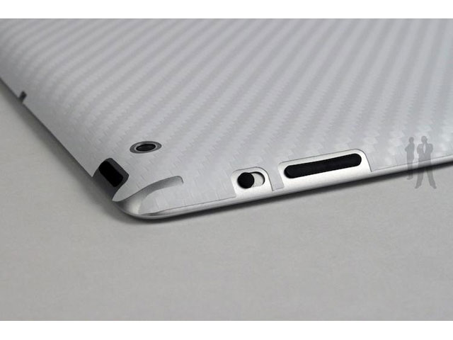 Bodyguardz Carbon Back Protector voor iPad 2 & 3 (Wit)