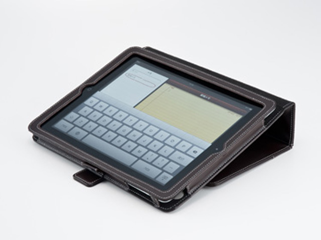 +Simplism Leather Flip Note Case Hoes voor iPad 2, 3 & 4