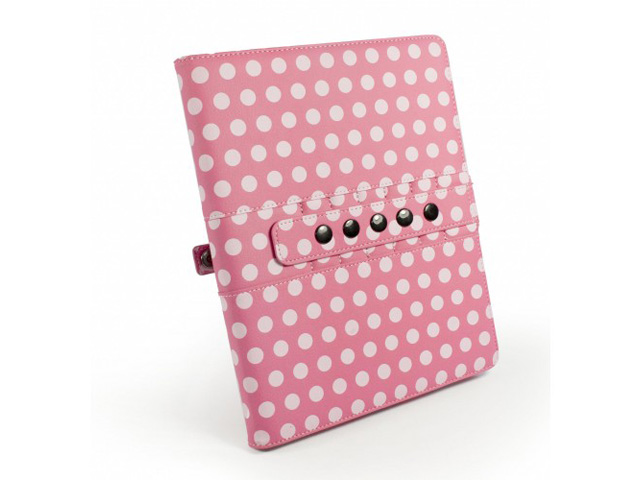 Tuff-Luv Multi-View Polka-Hot Case - iPad 2/3/4 Hoesje