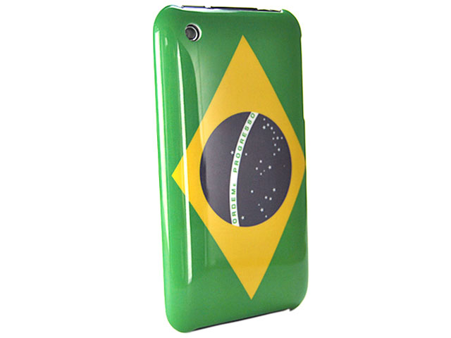 Brazil Flag Back Case Hoes voor iPhone 3G/3GS