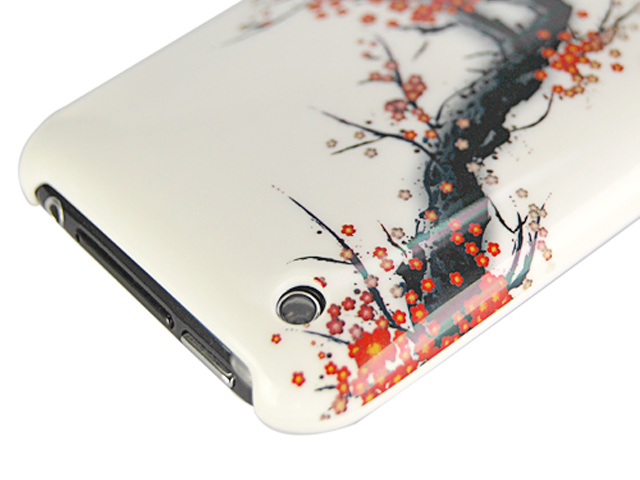 Chinese Blossom Back Case Hoes voor iPhone 3G/3GS