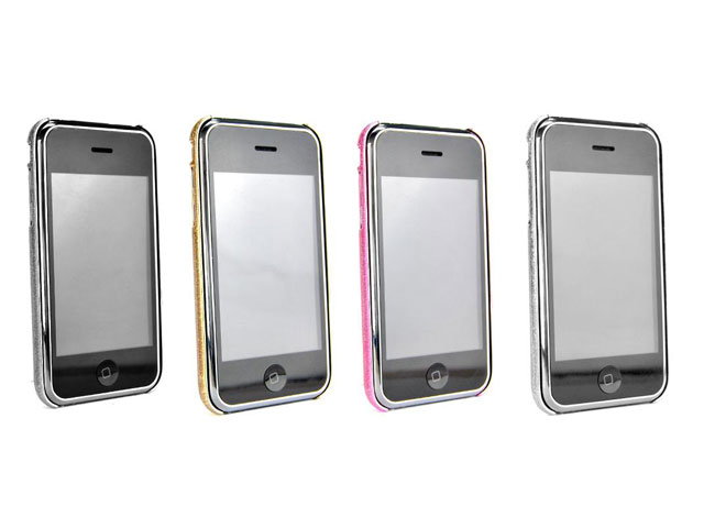 Glittery Back Case Hoes voor iPhone 3G/3GS