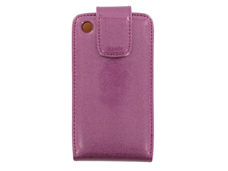 Glossy Leather Flip Case Hoesje voor iPhone 3G/3GS