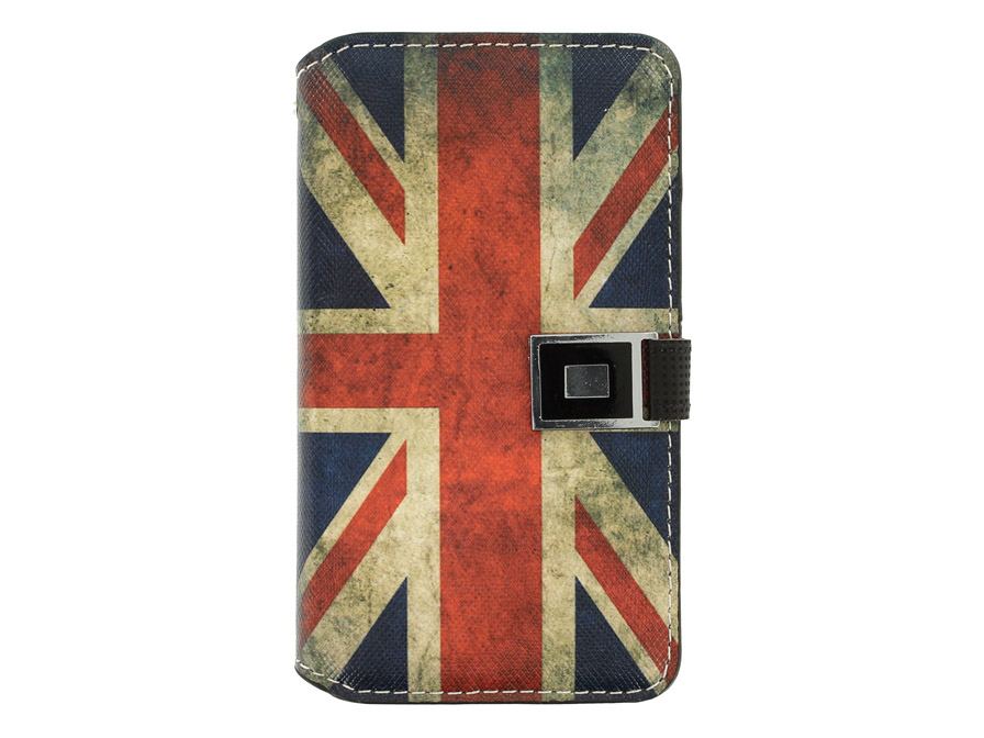 Great-Brittain Flag Vintage Sideflip Hoesje Mapje voor iPhone 3G/3GS