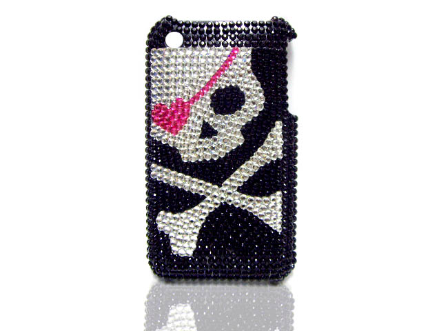 Diamond Love Skull Case voor iPhone 3G/3GS