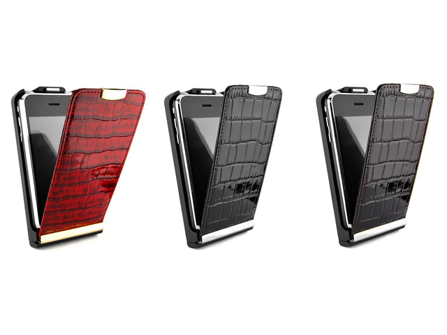 Luxe Croco Leather Case Hoes voor iPhone 3G/3GS