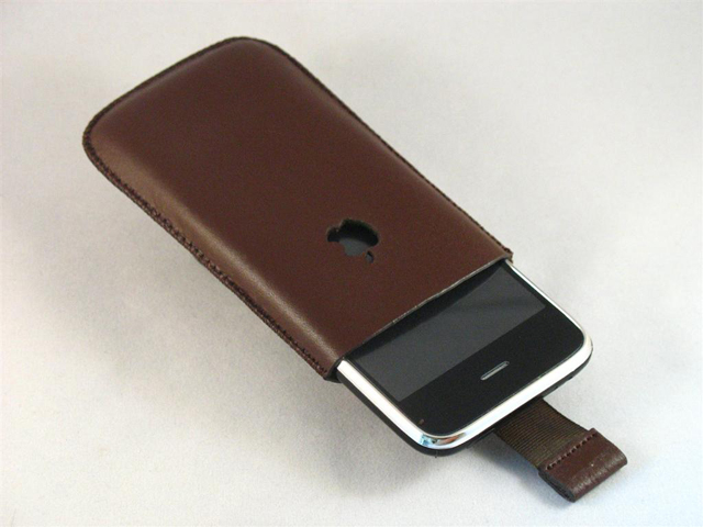 iPhone Lederen Sleeve / Holdster (Type 2)