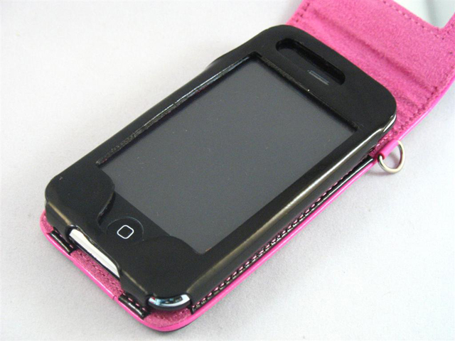 Lakzwart Leren Case voor iPhone 3G/3GS