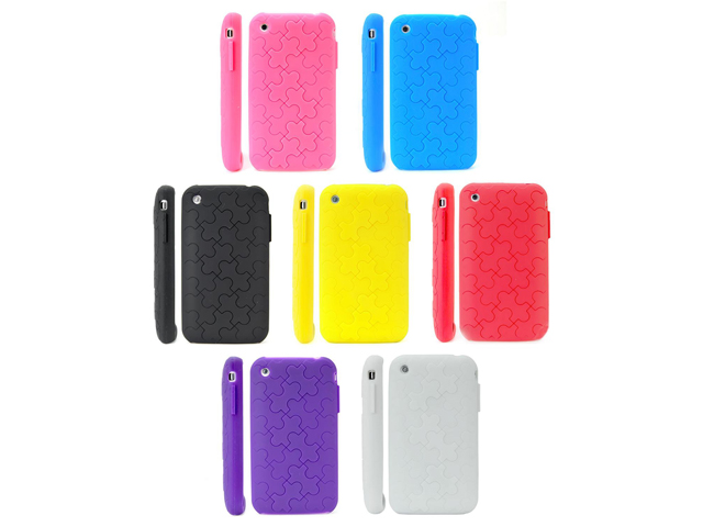 Puzzled Series Silicone Skin voor iPhone 3G/3GS