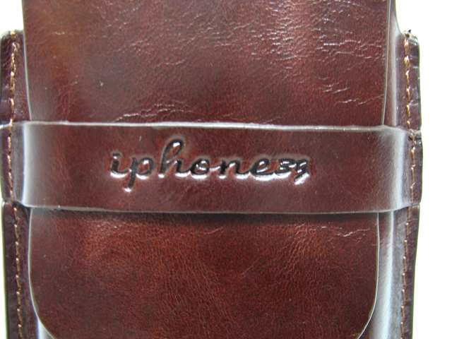 Genuine Leather holdster voor iPhone