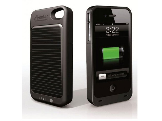 A-Solar AM-403 Solar Power Pack Accu Case voor iPhone 4/4S