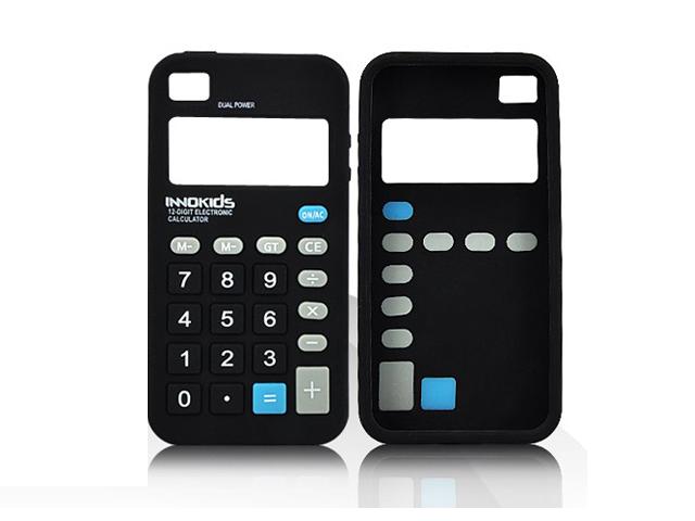 Funny Calculator Silicone Skin Case Hoes voor iPhone 4