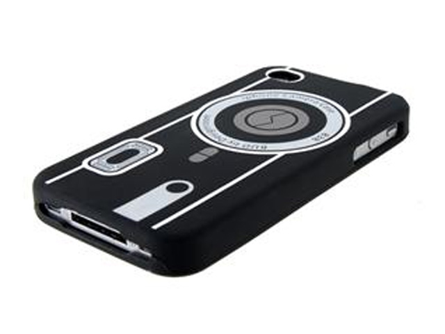 Camera Silicone Skin Case Hoes voor iPhone 4/4S