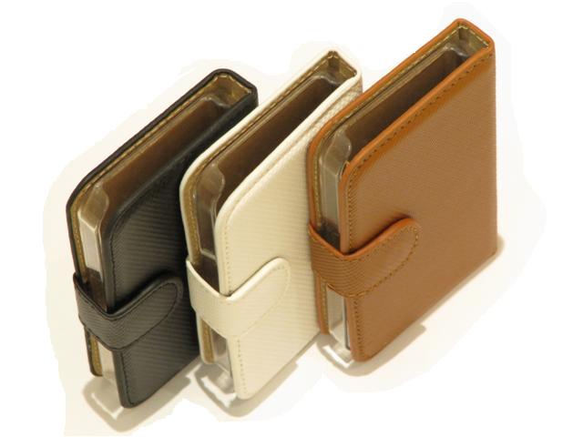 Classic Faux Leather Case Hoes voor iPhone 4/4S