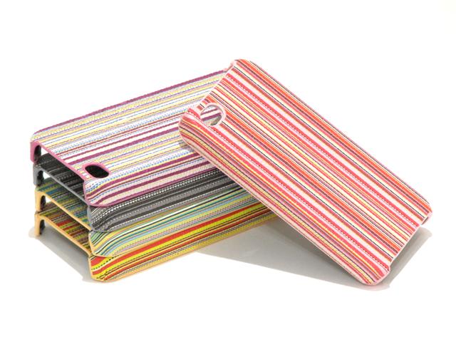 Colorful Stripes Back Case Hoes voor iPhone 4/4S