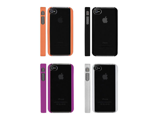Crystal Case Hoes met Silicon Sides voor iPhone 4/4S